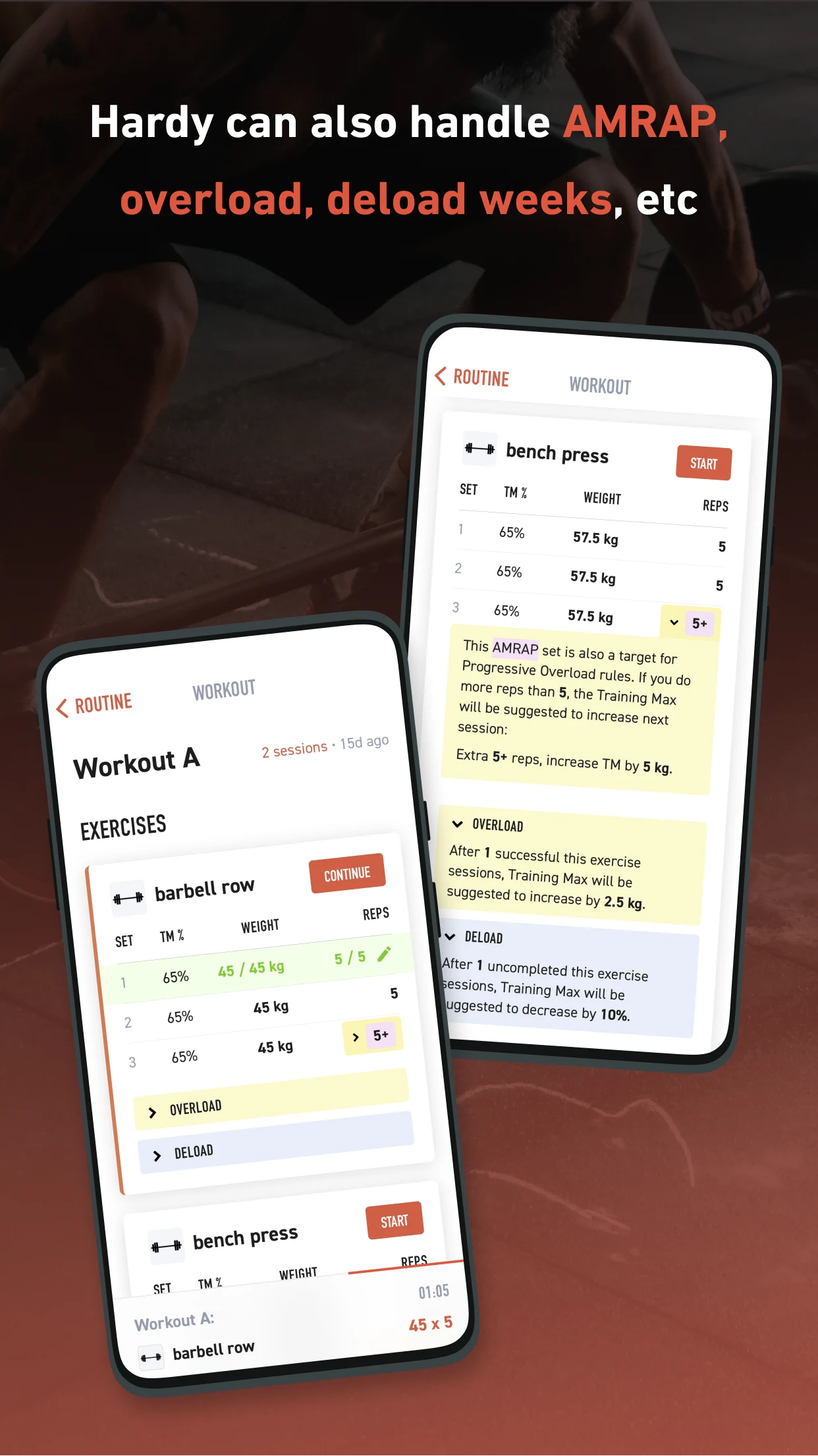 Hardy: smart workout routines screenshot